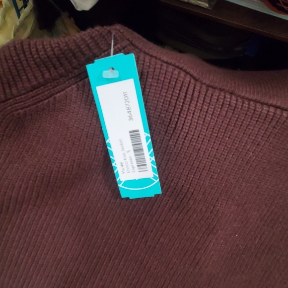 Varley Enrico Zip-through Ribbed Knit Jacket Coffee Bean Relaxed - Picture 7 of 13